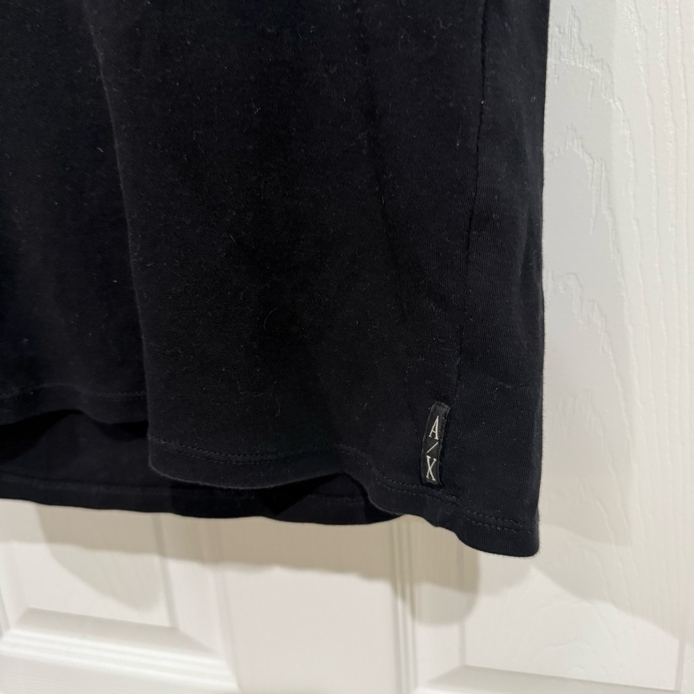 Armani Exchange Men’s Black Cotton Polo - Picture 2 of 5